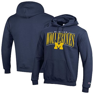 Men's Champion Navy Michigan Wolverines Team Pride Powerblend Hoodie