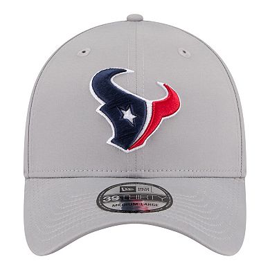 Men's New Era Gray Houston Texans Perforated 39THIRTY Flex Hat