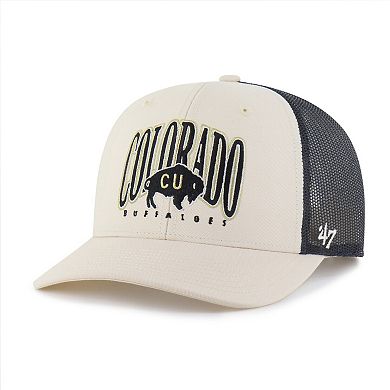Men's '47 Natural Colorado Buffaloes Drawbridge Trucker Adjustable Hat