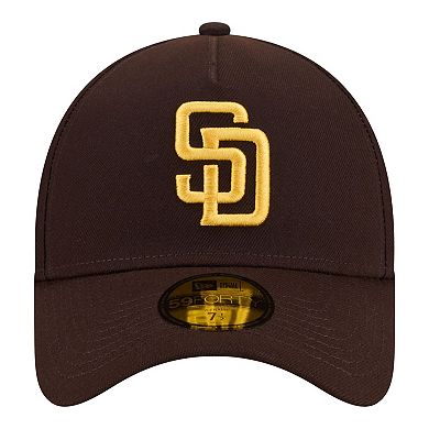 Men's New Era Brown San Diego Padres A-Frame 59FORTY Fitted Hat