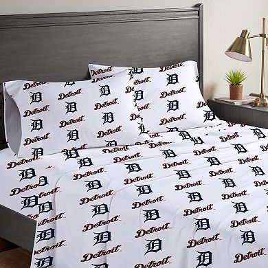 Pegasus Detroit Tigers Four-Piece Full Sheet Set