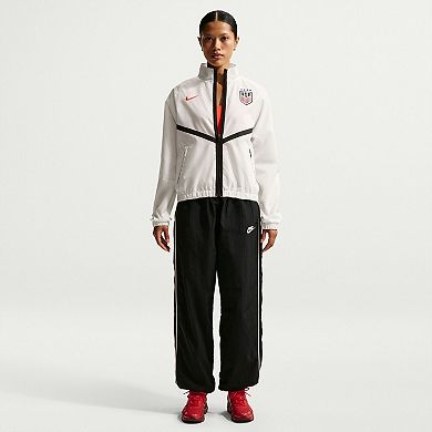 Women's Nike White USMNT 2026 Anthem Dri-FIT Full-Zip Jacket