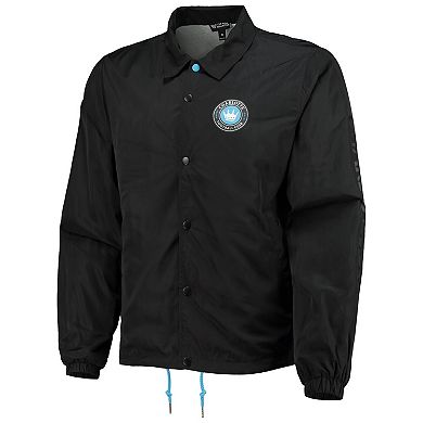 Men's The Wild Collective Black Charlotte FC Coaches Full-Snap Jacket