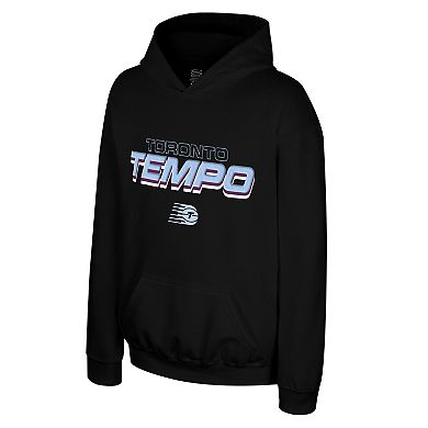 Youth Stadium Essentials Black Toronto Tempo Puff Pullover Hoodie