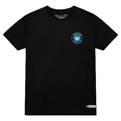 Men's Mitchell & Ness Black Charlotte FC 2-Hit T-Shirt