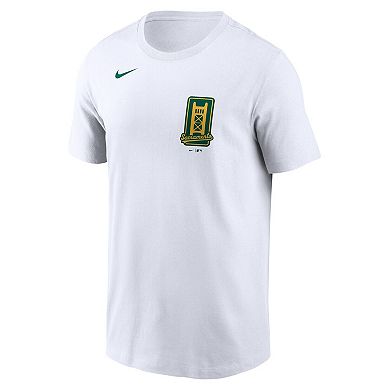 Men's Nike White Athletics New Logo T-Shirt