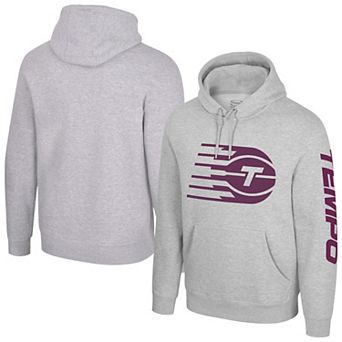 Unisex Stadium Essentials Heather Gray Toronto Tempo Primary Logo Pullover Hoodie