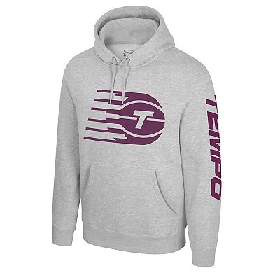 Unisex Stadium Essentials Heather Gray Toronto Tempo Primary Logo Pullover Hoodie