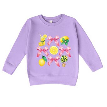 The Juniper Shop Coquette Lemonade Chart Toddler Sweatshirt