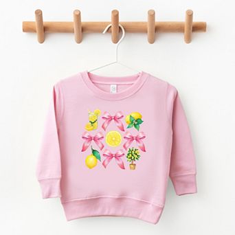 The Juniper Shop Coquette Lemonade Chart Toddler Sweatshirt