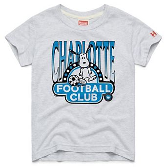 Youth Homage Gray Charlotte FC MLS x Peanuts Snoopy Graphic Tri-Blend T-Shirt