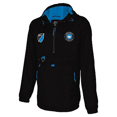 Men's Stadium Essentials Black Charlotte FC Compete Quarter-Zip Hoodie Jacket