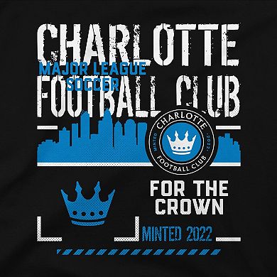 Unisex Stadium Essentials Black Charlotte FC Hideout Urban T-Shirt