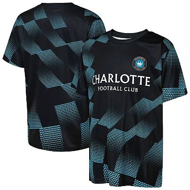 Youth Outerstuff Black Charlotte FC Sheer Thrill T-Shirt