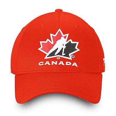Men's Fanatics Red Hockey Canada Core Adjustable Hat