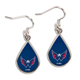 WinCraft Washington Capitals Tear Drop Dangle Earrings