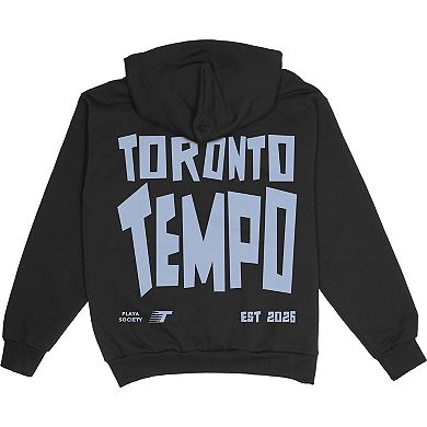 Unisex Playa Society Black Toronto Tempo Team Pullover Hoodie