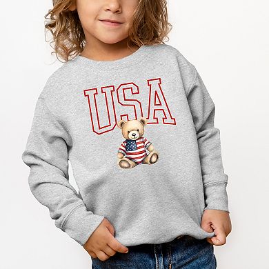 The Juniper Shop USA Bear Toddler Sweatshirt