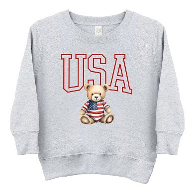 The Juniper Shop USA Bear Toddler Sweatshirt