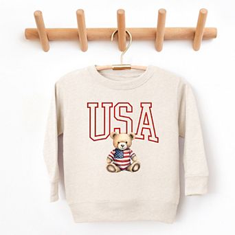 The Juniper Shop USA Bear Toddler Sweatshirt