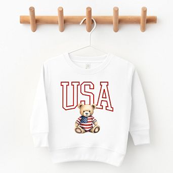 The Juniper Shop USA Bear Toddler Sweatshirt