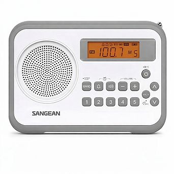 Sangean PR‑D18BK AM/FM Portable Digital Radio with Protective Bumper