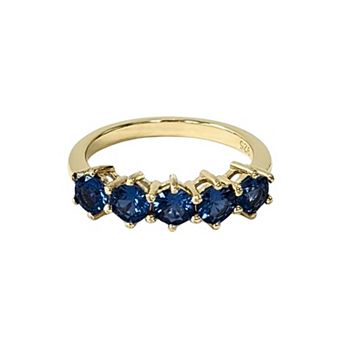 Belinda Jewelz 18k Gold Plated Vermeil 5 Birthstone Ring