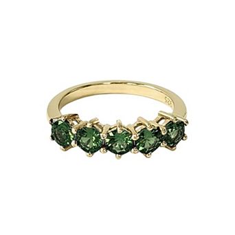 Belinda Jewelz 18k Gold Plated Vermeil 5 Birthstone Ring