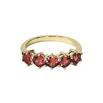 Belinda Jewelz 18k Gold Plated Vermeil 5 Birthstone Ring
