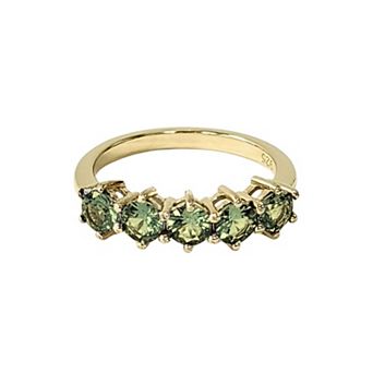 Belinda Jewelz 18k Gold Plated Vermeil 5 Birthstone Ring