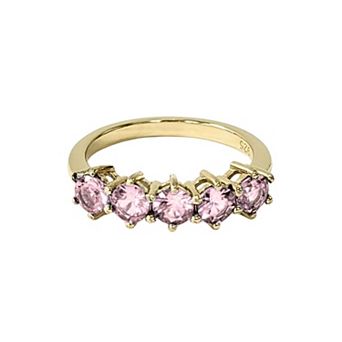 Belinda Jewelz 18k Gold Plated Vermeil 5 Birthstone Ring