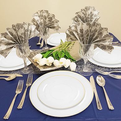 All-In-One Designer Disposable Tableware Suite 120 Guests