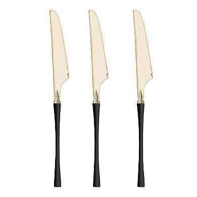 Moderno Metallic Disposable Cutlery 240 Piece Professional Event Pack