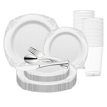 60-Guest Wedding Tableware Set - Complete 5 pc Place Settings