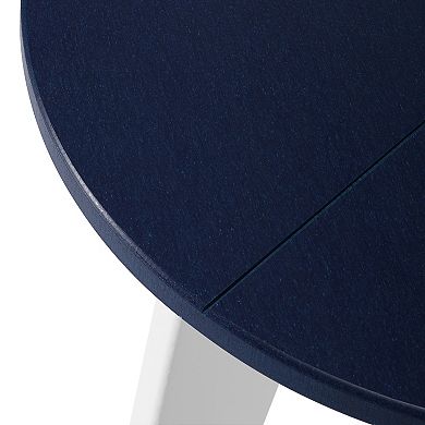 HDPE Plastic Outdoor Round Adirondack Patio Side Table