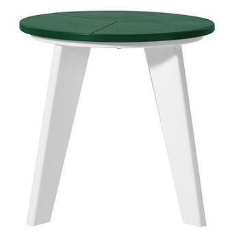 HDPE Plastic Outdoor Round Adirondack Patio Side Table