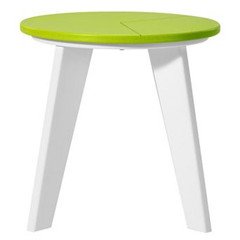 HDPE Plastic Outdoor Round Adirondack Patio Side Table