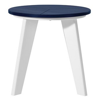 HDPE Plastic Outdoor Round Adirondack Patio Side Table
