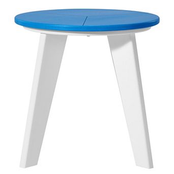 HDPE Plastic Outdoor Round Adirondack Patio Side Table