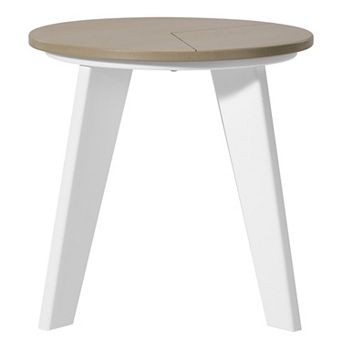 HDPE Plastic Outdoor Round Adirondack Patio Side Table