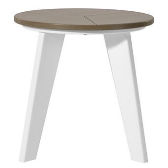 HDPE Plastic Outdoor Round Adirondack Patio Side Table