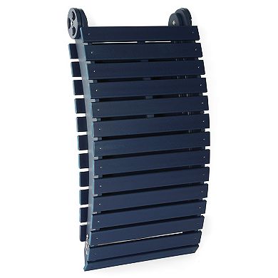 Outdoor HDPE In-Pool Patio Chaise Lounge Chair With Wheels