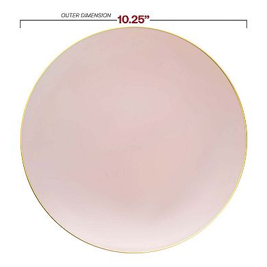 Round Disposable Plastic Plate Set - 40 Sets
