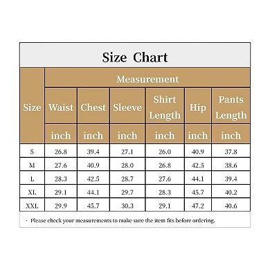 Men's Crew Neck Raglan Sleeve Sleepshirt & Lounge Pants 2 Piece Pajama Set