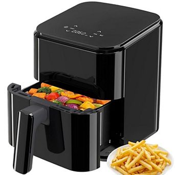 Compact Digital Air Fryer with Touch Panel & 400°F Max Temperature