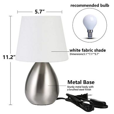 Mini Metal Table Lamp Set, 2-Piece
