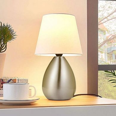 Mini Metal Table Lamp Set, 2-Piece