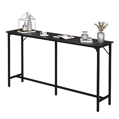 Pub Height Bar Table Metal Frame 220 lb Capacity
