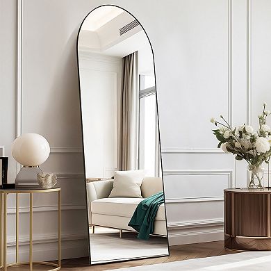 Full-Length Floor, Wall Mirror with Thin Aluminum Frame
