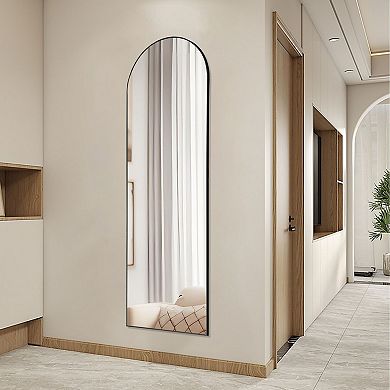 Full-Length Floor, Wall Mirror with Thin Aluminum Frame